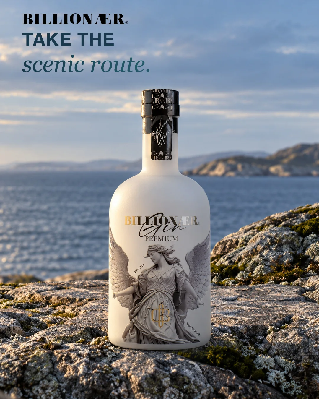BILLIONAER Gin campaign artwork — Coast