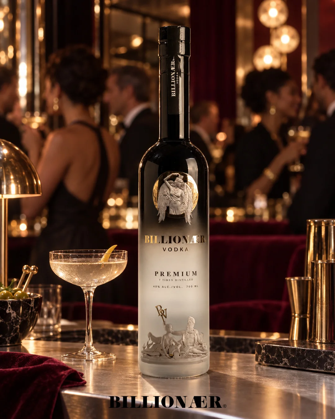 BILLIONAER Vodka campaign artwork — Fashion Night