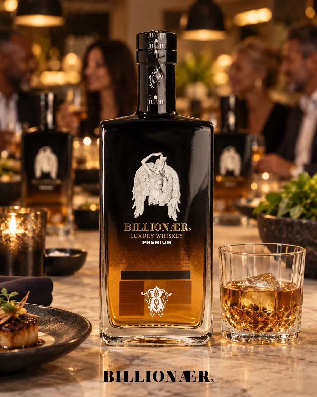 BILLIONAER Whiskey campaign artwork — Chefs Table