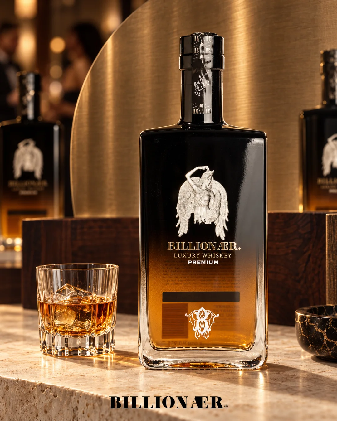 BILLIONAER Whiskey campaign artwork — Bronze Still Life